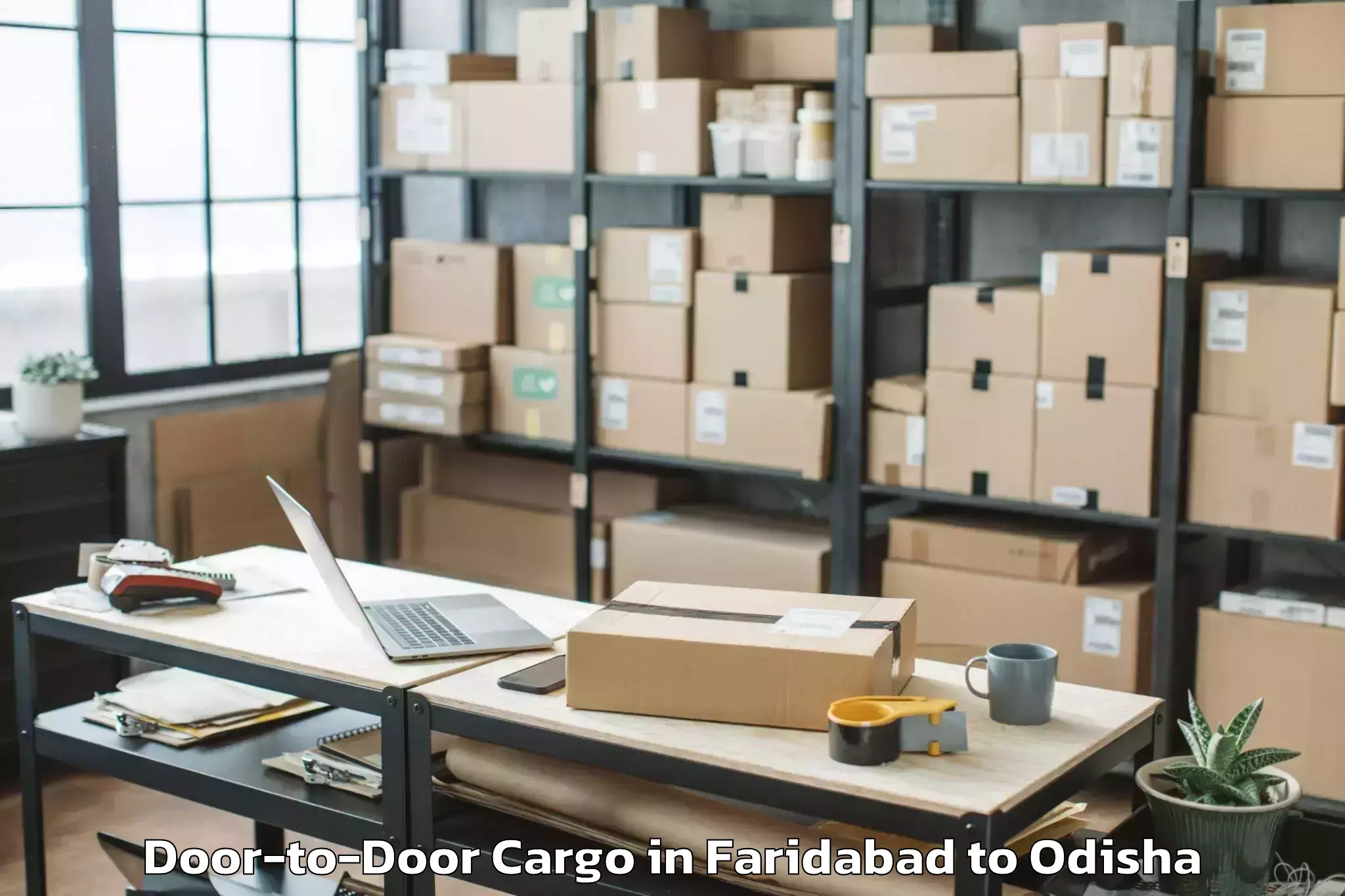 Affordable Faridabad to Rajagangapur Door To Door Cargo